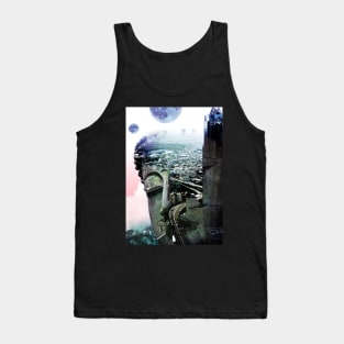 City Buddha Photo manipulation Multiple exposure Tank Top